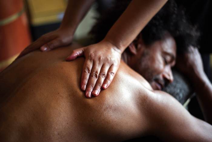 Fred. Olsen Cruise Lines Back massage man in spa.jpg